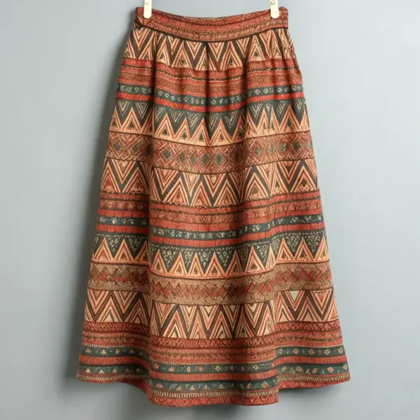 Cotton African Print Skirt