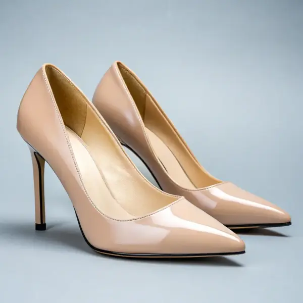 Embroidered Leather Heels